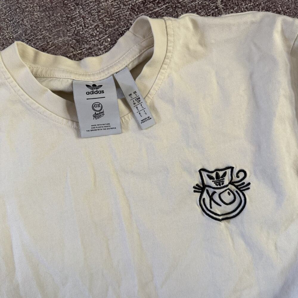 Men's Adidas X Andre Saraiva The World Needs Love White Graphic T Shirt Tee Sz S - Picture 3 of 4